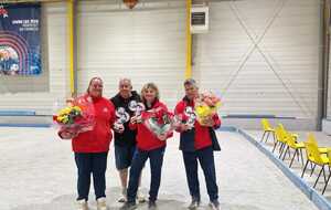 Nos trois féminines vice-championnes. Bravo à vous trois. 🏆