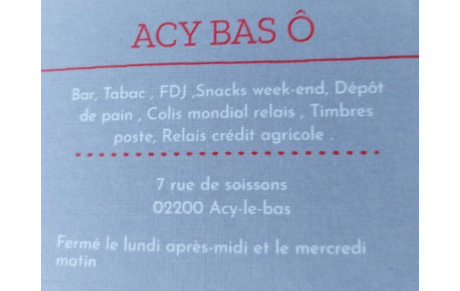 ACY BAS Ô
